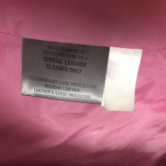 Wilsons Leather | 100% Leather Like New Maxima Pink Jacket Size Medium - Picture 10 of 11